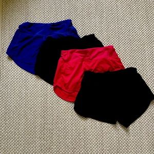 Set of 4 Lululemon speed up shorts
